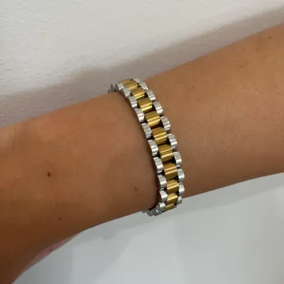 Bradley Watch Link Bracelet-Two-Tone