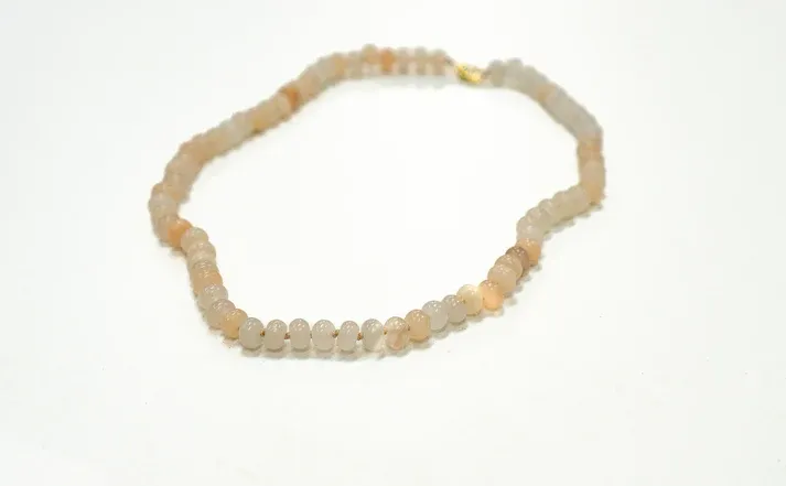 Clearwater Beaded Necklace - Peach
