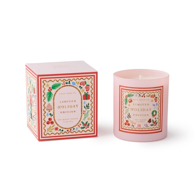 Holly Jolly Nutcracker Holiday Candle
