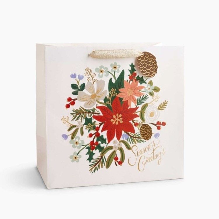 Holiday Bouquet Large Gift Bag