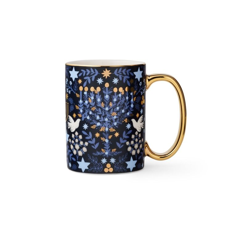 Laurel Menorah Porcelain Mug
