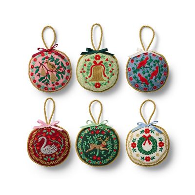 Christmastide Embroidered Ornament
