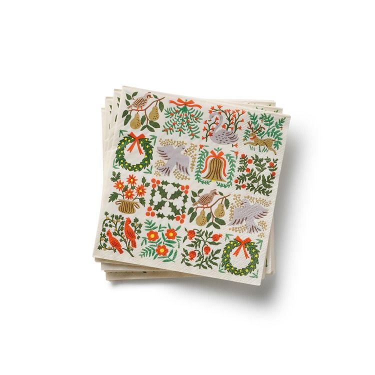Christmastide Cocktail Napkins