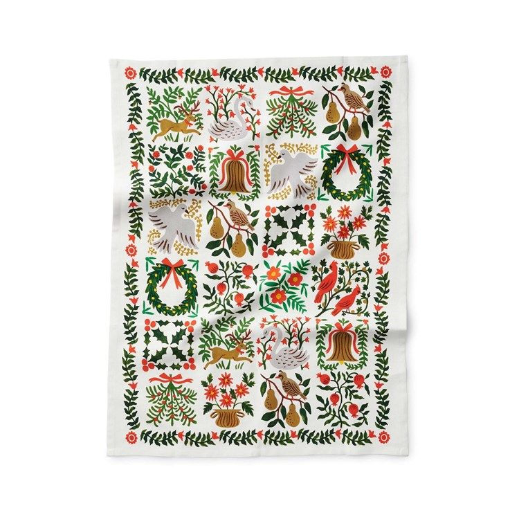 Christmastide Tea Towel