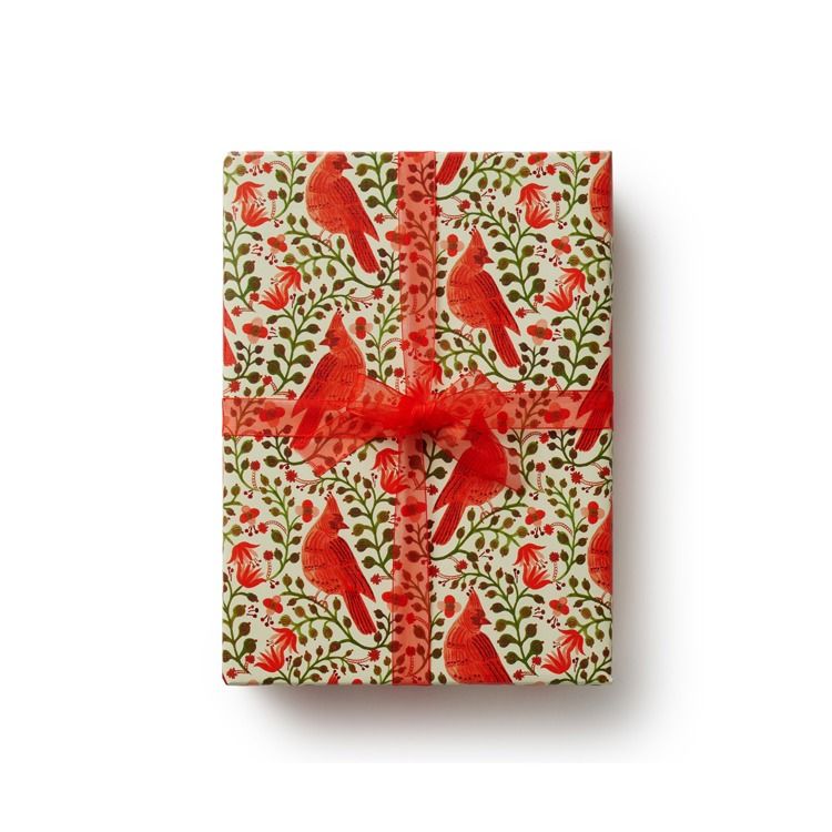 Christmas Cardinals Wrapping Roll
