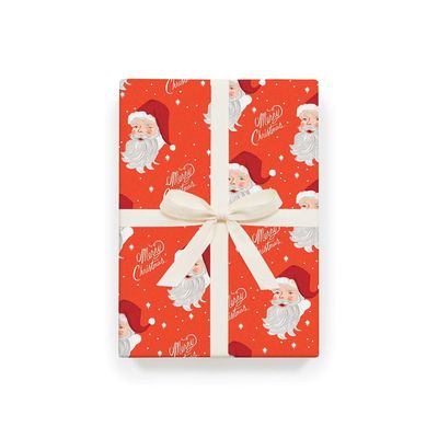 Santa Wrapping Sheet (Roll of 3)