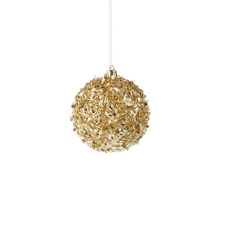 4&quot; Gold Sequin Ball Ornament