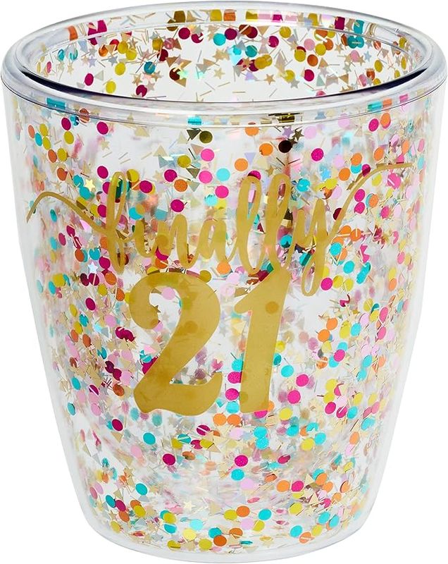 Finally 21 Acrylic Wine Glass