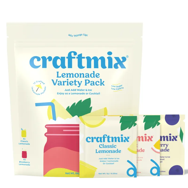 Lemonade Variety Pack Cocktail Mixers - 12 Serving Multipack