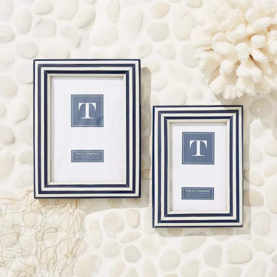 Nautical Stripe Photo Frame