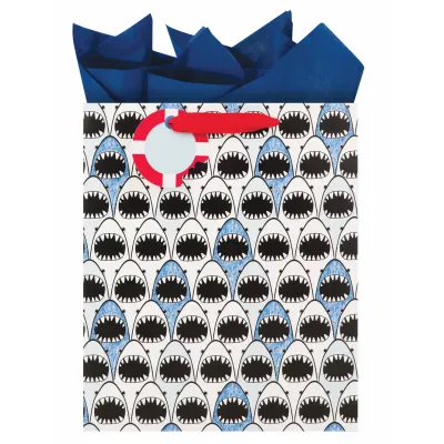 Shark Line Up Large Bag