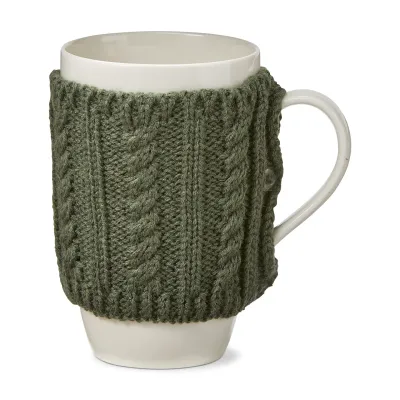 Warm Wishes Sweater Mug - Dark Green