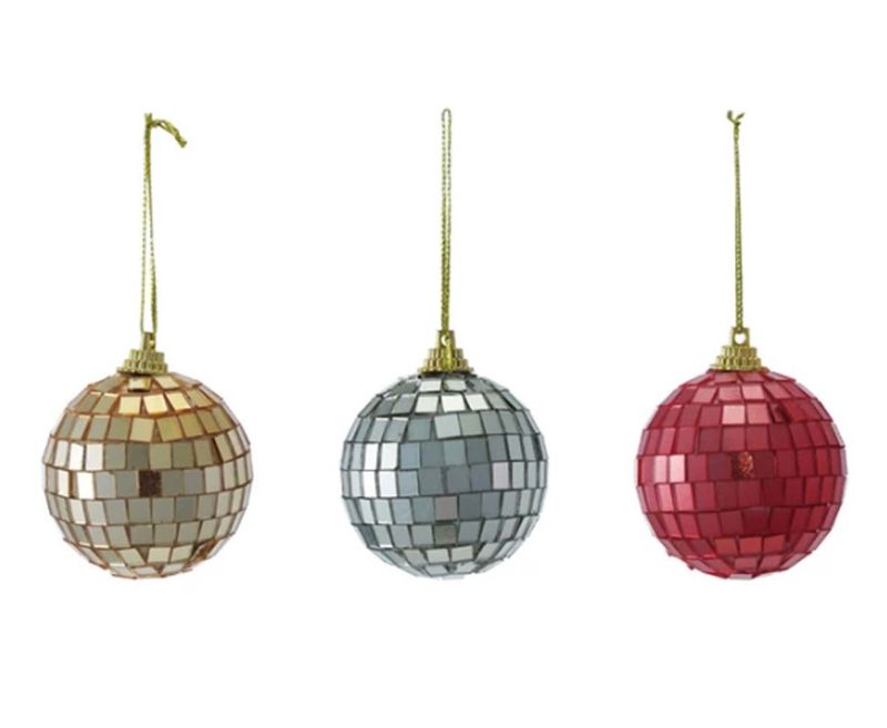 2&quot; Mirrored Glass Mosaic Ball Ornament