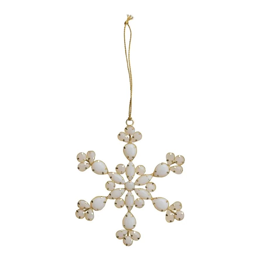 Acrylic Jewel &amp; Metal Snowflake Ornament
