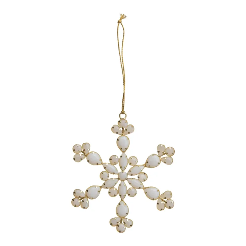 Acrylic Jewel &amp; Metal Snowflake Ornament