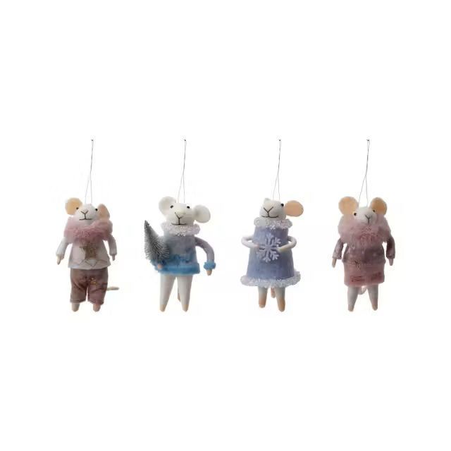 Wool Felt Mouse Ornament