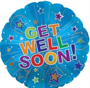 17” Get Well Soon Mylar Balloon
