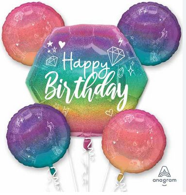 Birthday Holographic Balloon Kit