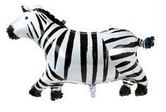 Mylar Balloon - Zebra 24&quot;