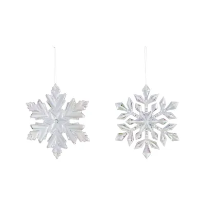 Plastic Snowflake Ornament