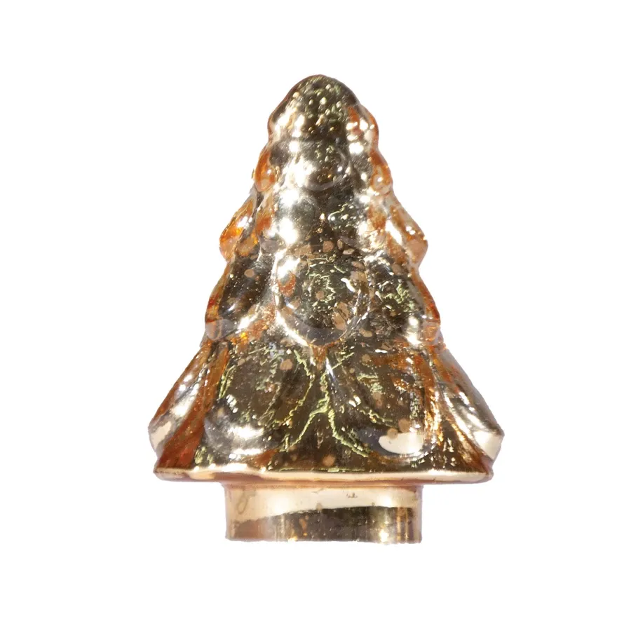 3.5&quot;H Embossed Mercury Glass Tree