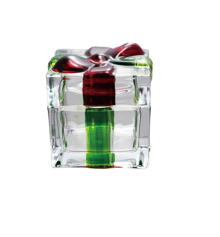 Glass Gift Shaped Jar