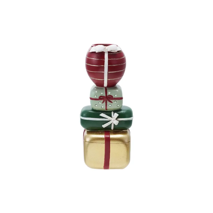 Resin Stacked Gifts Candle Holder