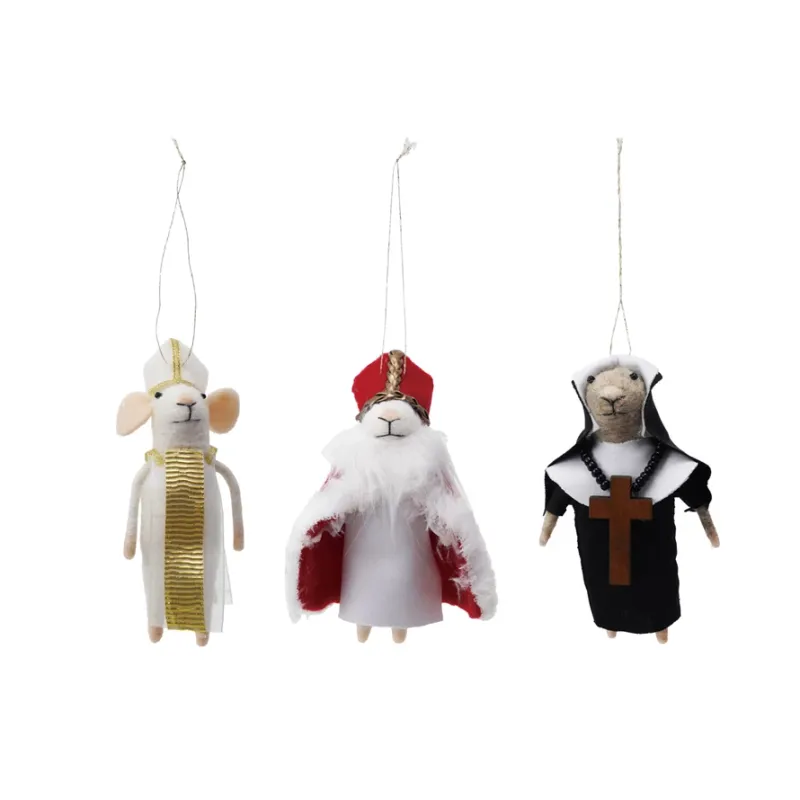 Wool Felt Religious Mouse