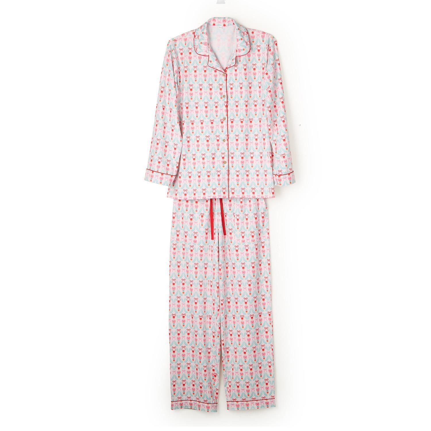 Nutcracker Party Print Jersey Printed Pajamas