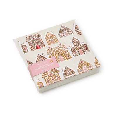 Gingerbread House Cocktail Napkins