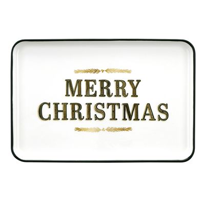 Ceramic Platter - Merry Christmas
