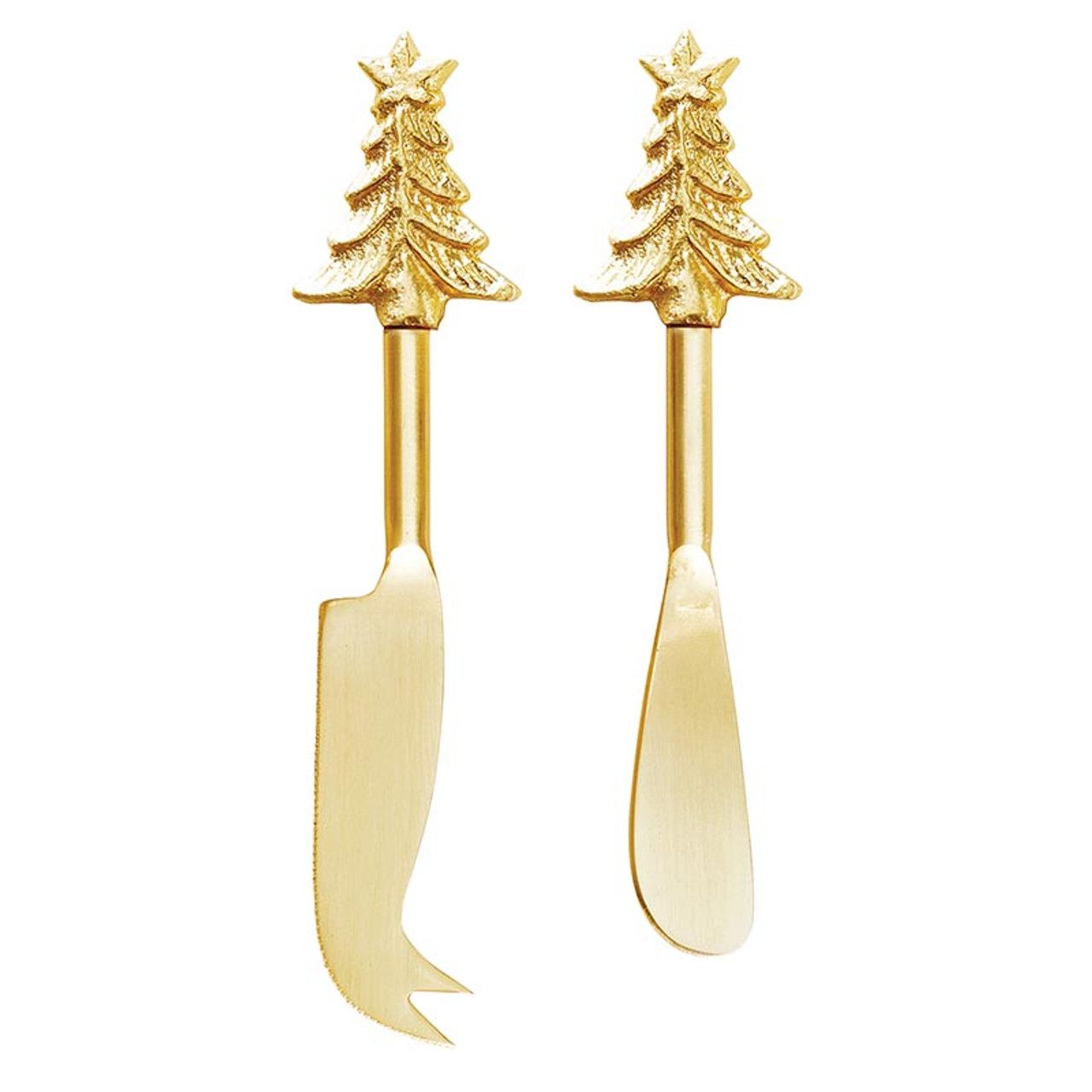 Gold Tree Cheese Knives (S/2)