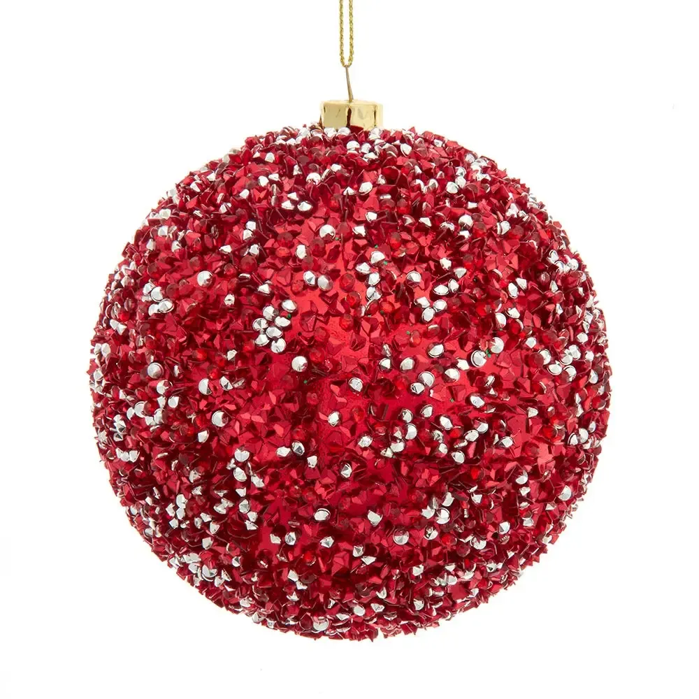 Red Bead Ball Ornament