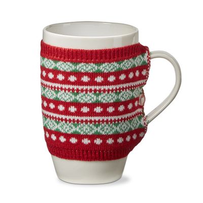 Christmas Fair Isle Knit Sweater Mug
