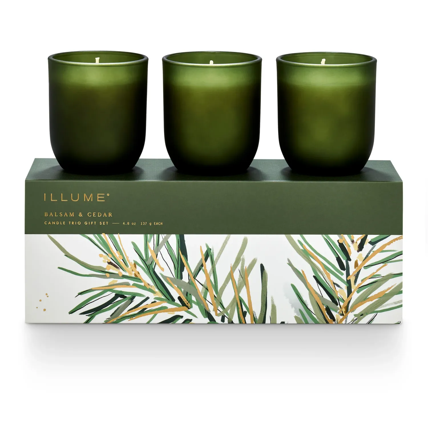 Balsam &amp; Cedar Candle Trio Gift Set