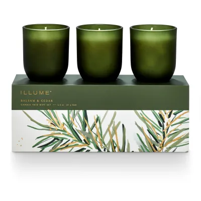Balsam &amp; Cedar Candle Trio Gift Set