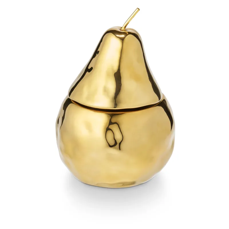 Spiced Pear Ceramic Pear Candle