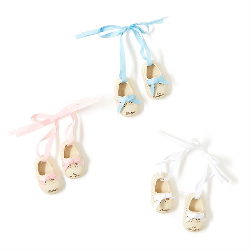 Pair of Baby Shoes First Christmas Ornament