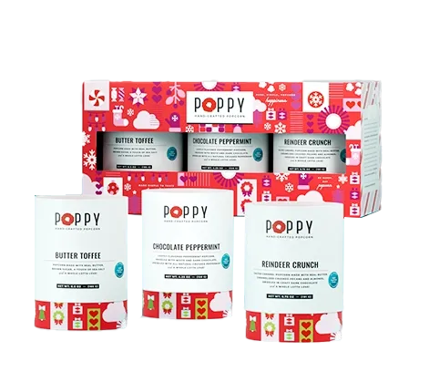 Holiday Cylinder Trio Popcorn
