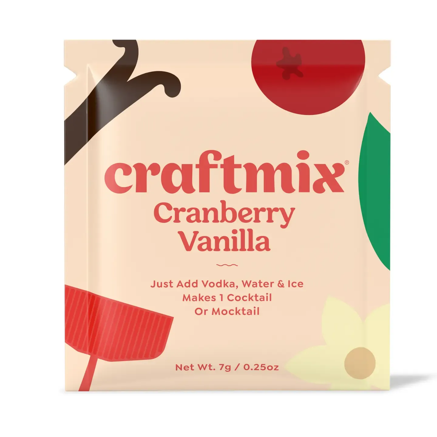 Cranberry Vanilla Cocktail Mixer - Single Packets