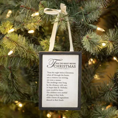 Twas the Night Sign Ornament