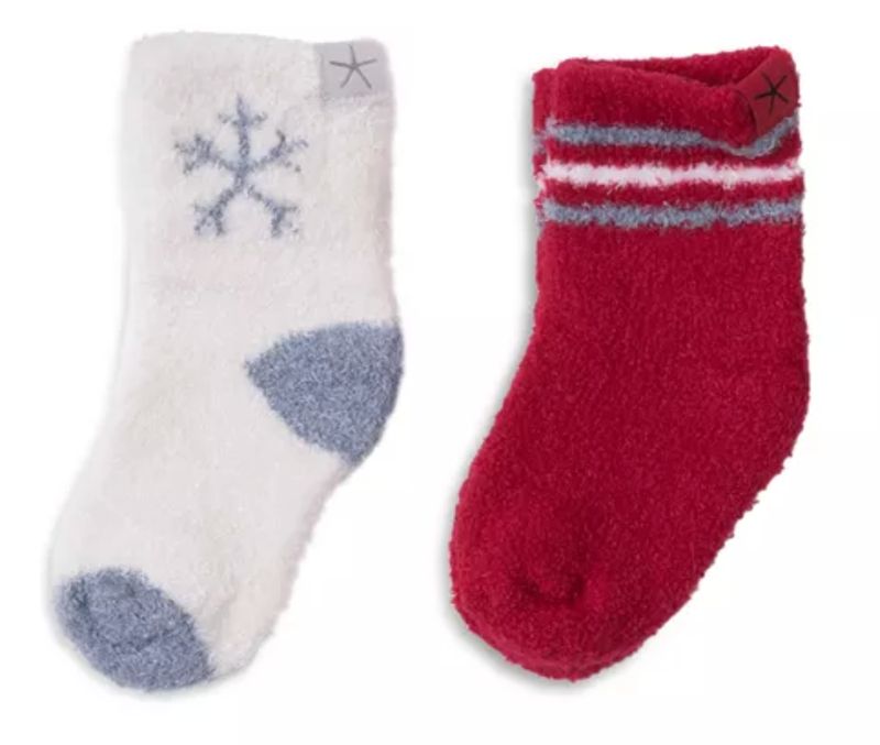CozyChic 2 Pair Infant Socks - Holiday Set