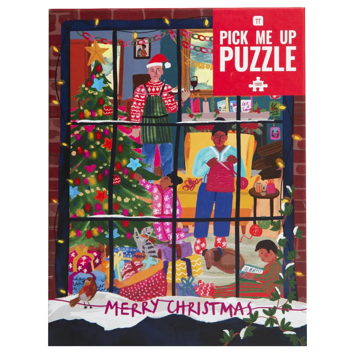 Christmas Window Scene Puzzle - 1000 Pcs