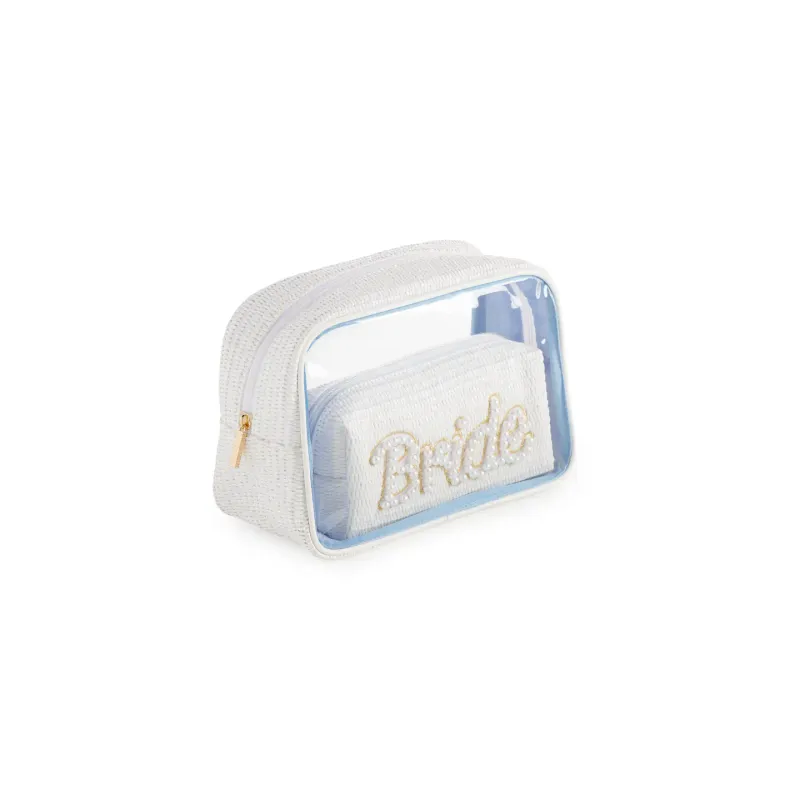 &quot;Bride&quot; Set of 2 Cosmetic Cases