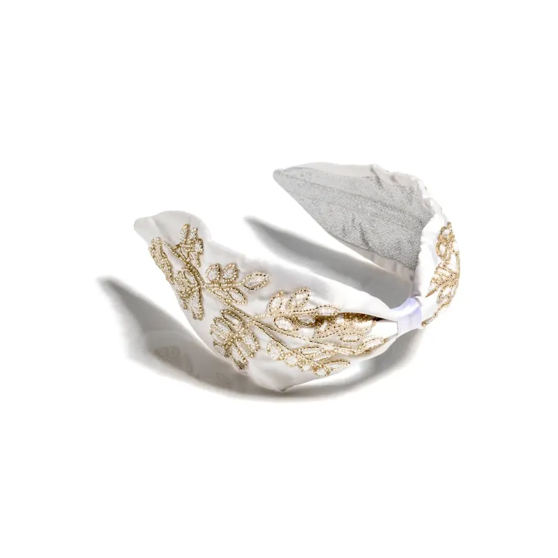 Embellished Ivory Wide Headband