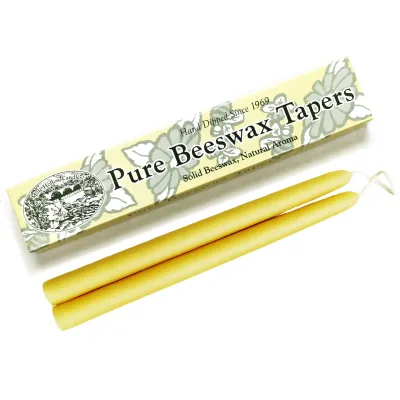 10&quot; Gift Boxed Pure Beeswax Taper Candles