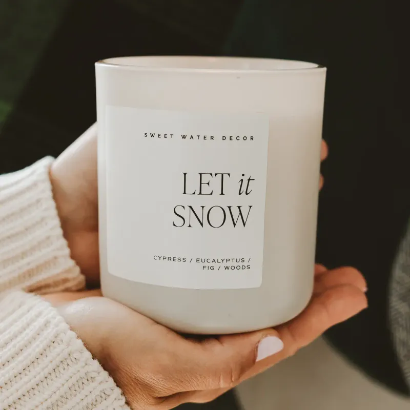 Let It Snow 15 oz Soy Candle