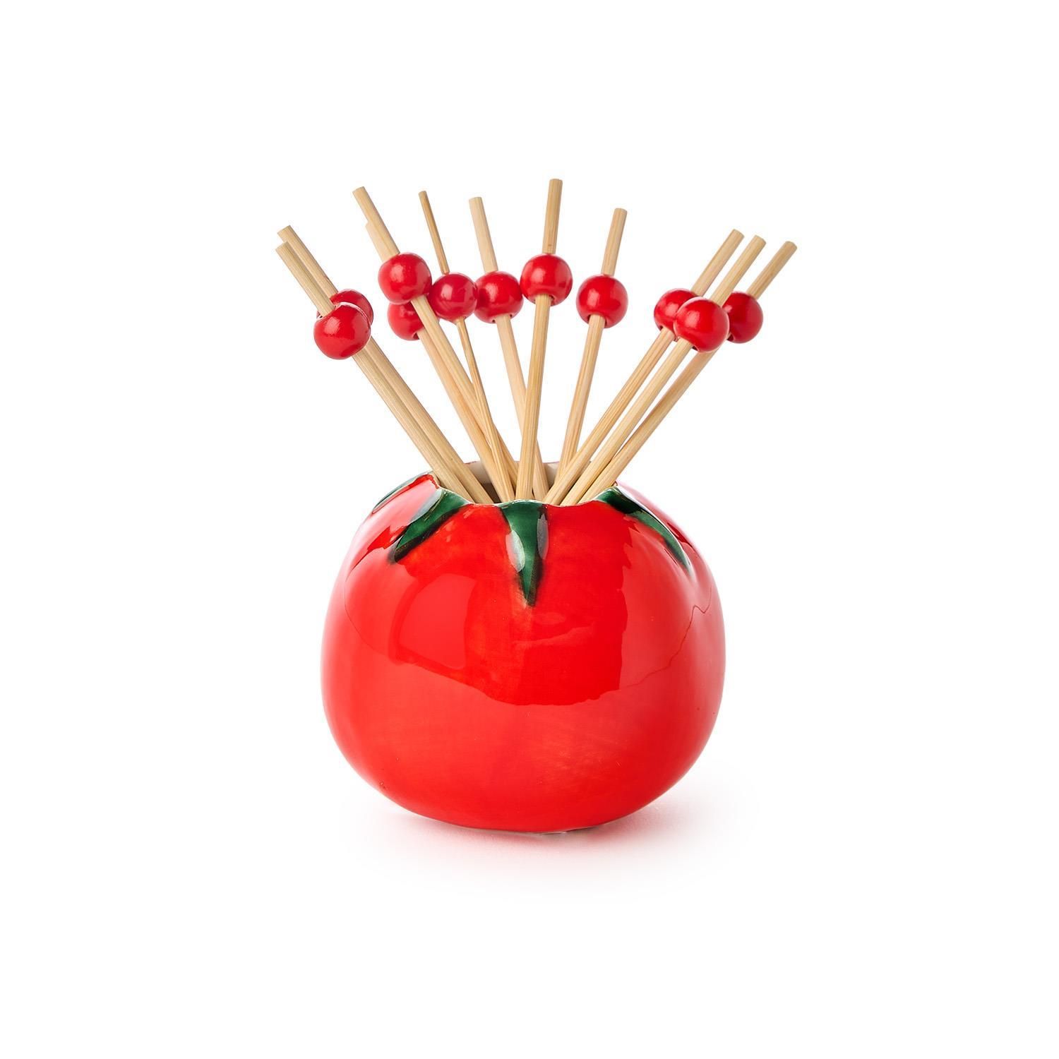 Tomato with 20 Red Ball Cocktail Picks