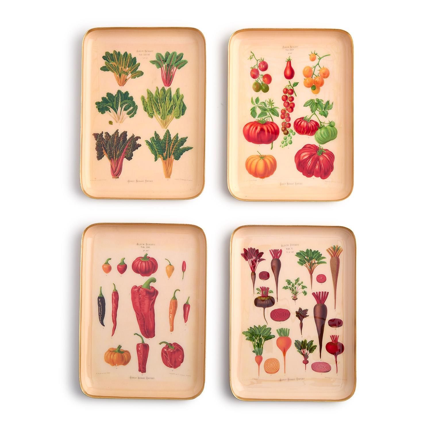 Garden Harvest Metal Trinket Tray