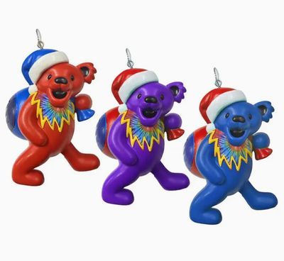 Grateful Dead Bear w/ Bag Ornament